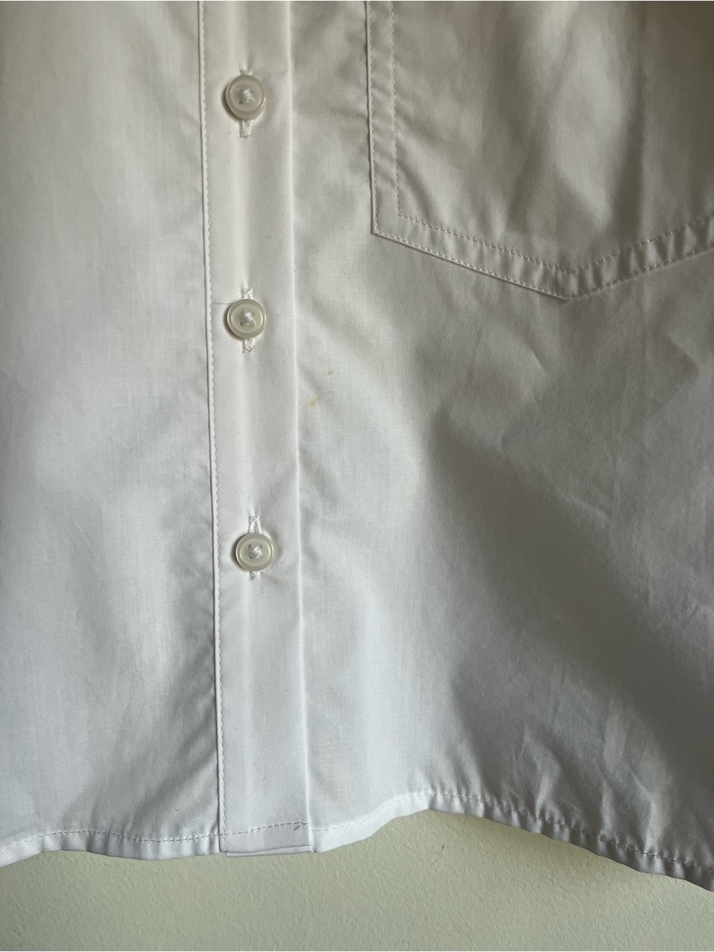 NWT JCrew Cropped Button Up Shirt Size 0 White Regenerative Cotton $118 CD020 - Picture 6 of 14